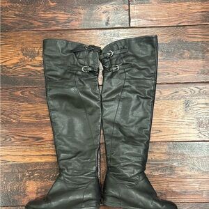 Elegant Black Over the Knee Boots